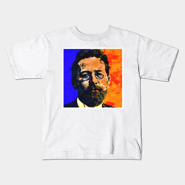 ANTON CHEKHOV Kids T-Shirt by truthtopower